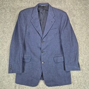 Coppley by Ermenegildo Zegna Blazer Mens 40R Blue Wool Silk Cashmere